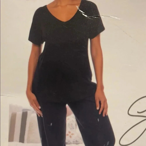 Honeydew Ladies' Embroidered Lounge Set 2-piece Small - Picture 4 of 6